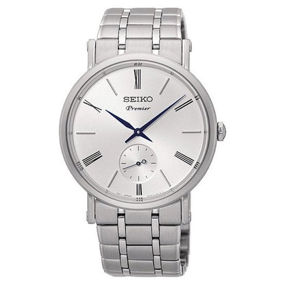 Seiko horloge srk033p1 Premier quartz silver