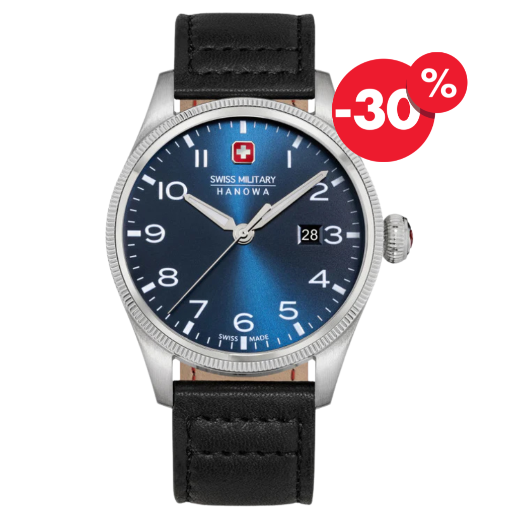 Swiss Military Hanowa horloge heren SMWGB0000805 Thunderbolt blue dial