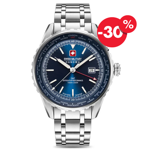 Swiss Military Hanowa horloge heren SMWGH0003204 blue dial