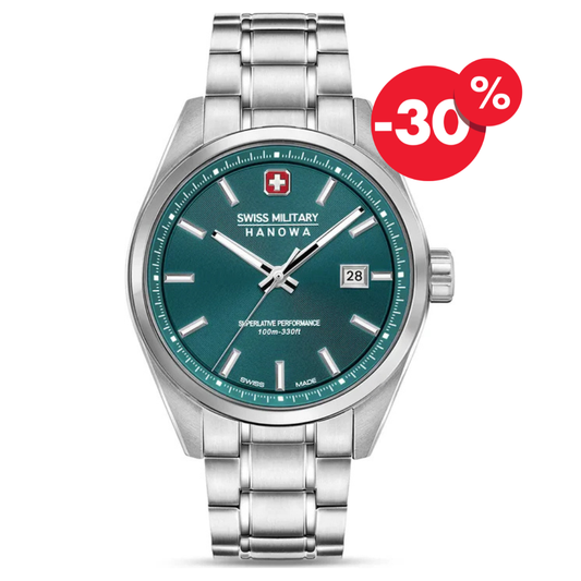 Swiss Military Hanowa horloge heren SMWGH0004104 pioneer green dial