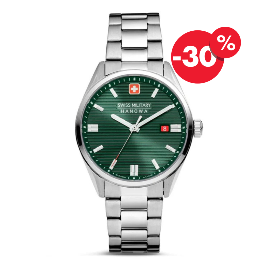 Swiss Military Hanowa horloge heren SMWGH2200105 green dial