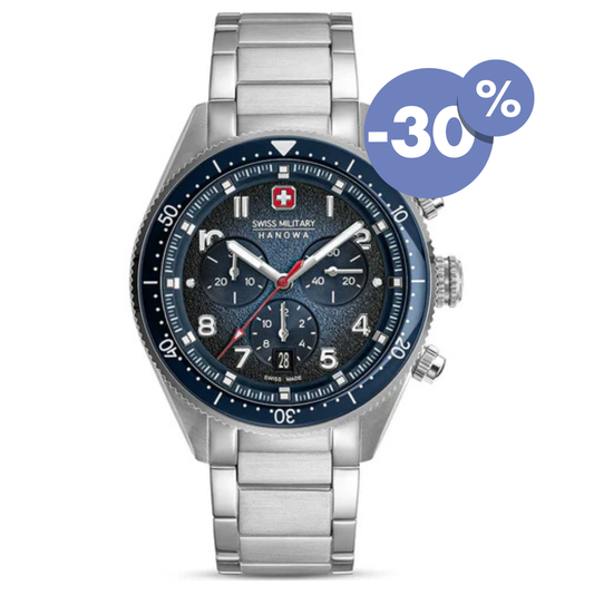 Swiss Military Hanowa horloge heren SMWGI0003804 Greyhound Chrono met 30% korting