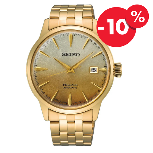 Montre Seiko Presage SRPK46J1 automatique homme or