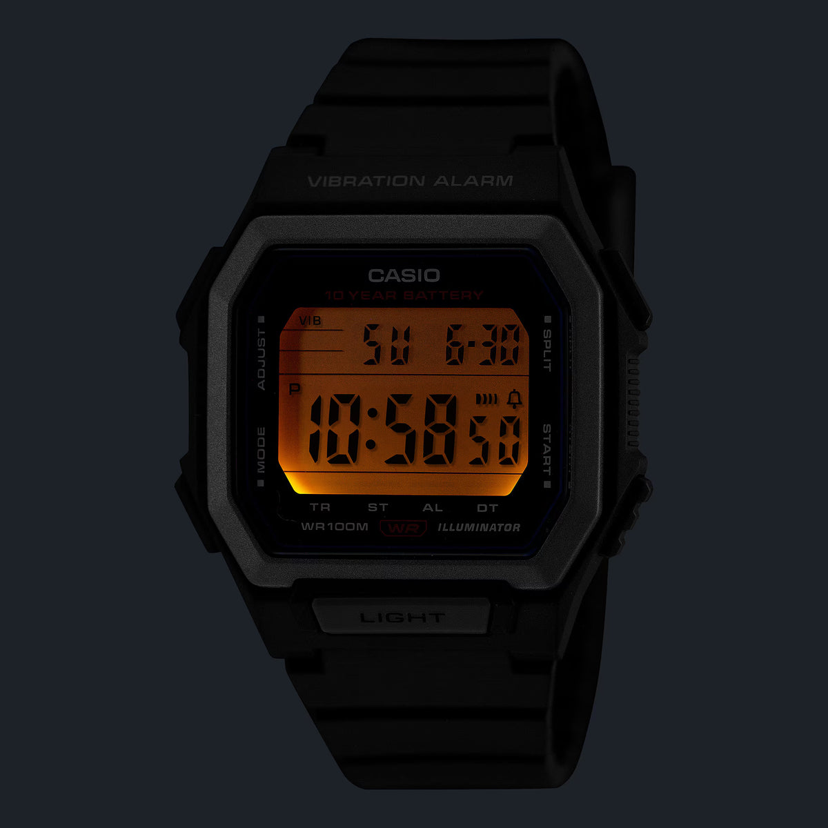 Casio Basic W-738H-3AVEF horloge kaki groen