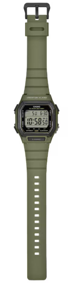 Casio Basic W-738H-3AVEF horloge kaki groen