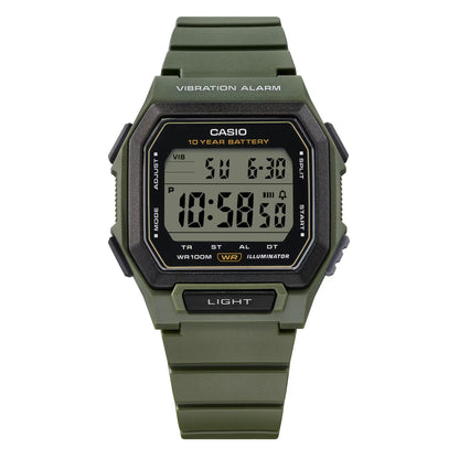 Casio Basic W-738H-3AVEF horloge kaki groen