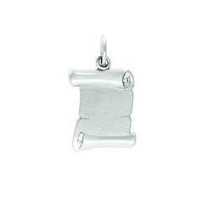 Tresor zilveren hanger perkamentplaat glans borstel B225