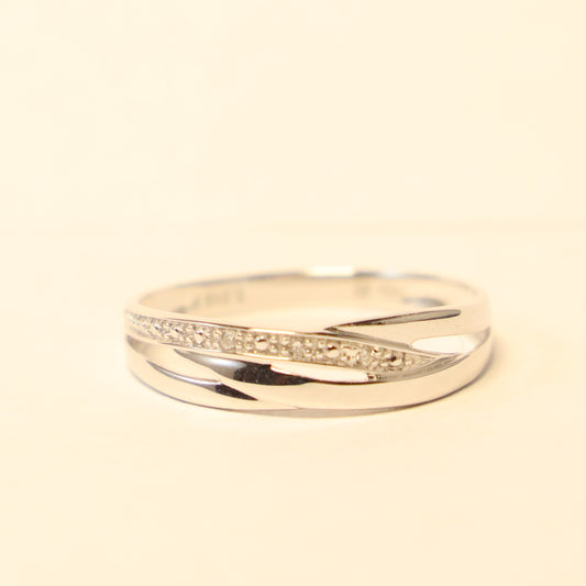 Wit gouden ring met briljant 057450A