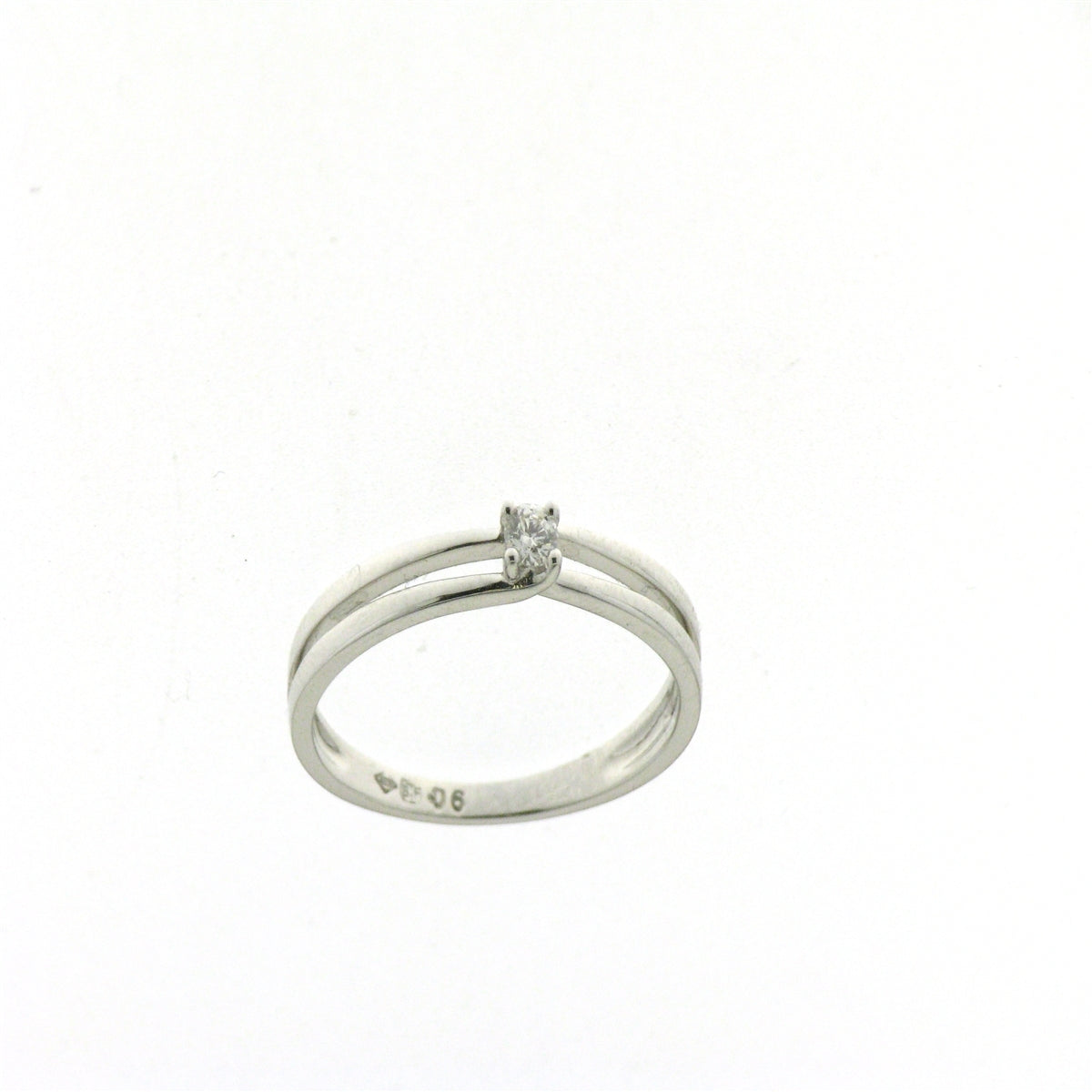 Witgouden 18 karaat ring solitair briljant 9A5725A