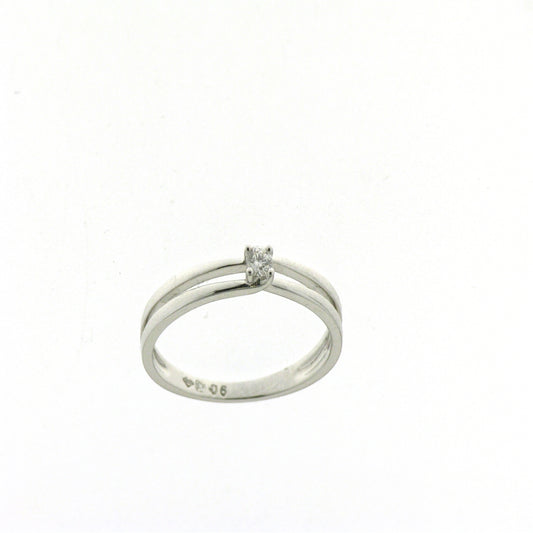 Witgouden 18 karaat ring solitair briljant 9A5725A