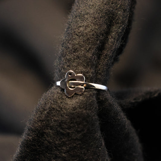Zilveren Kids bloem ring 962444