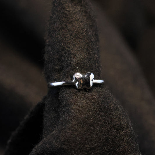Zilveren Kids vlinder ring 261094