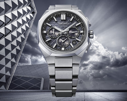 Seiko Astron HAB002J1 titanium herenhorloge GPS solar chrono zwart