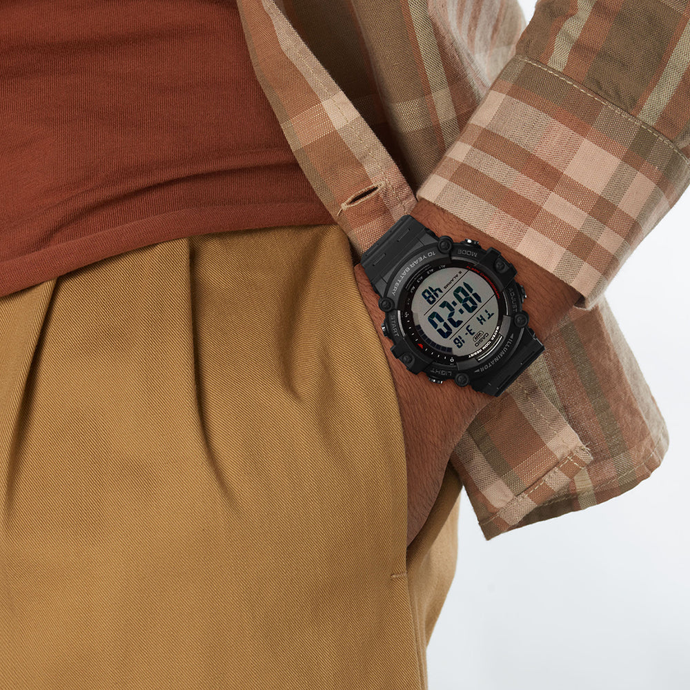 Casio horloge AE-1500WH-1AVEF timeless black digitaal