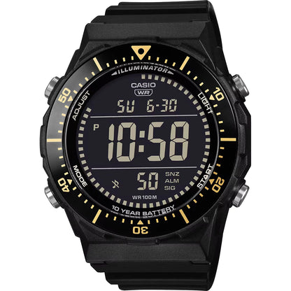 Casio horloge AE-1700H-1BVEF Timeless digitaal chrono zwart-goud