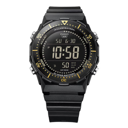 Casio horloge AE-1700H-1BVEF Timeless digitaal chrono zwart-goud