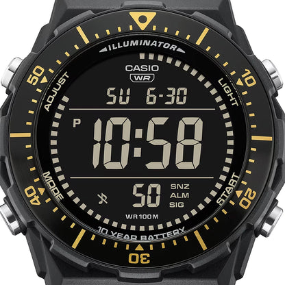 Casio horloge AE-1700H-1BVEF Timeless digitaal chrono zwart-goud