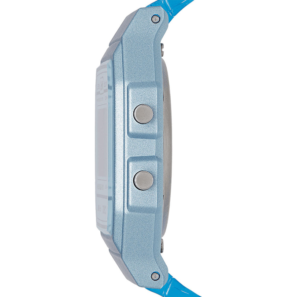 Casio horloge unisex F-91S-2EF timeless transparant blauw