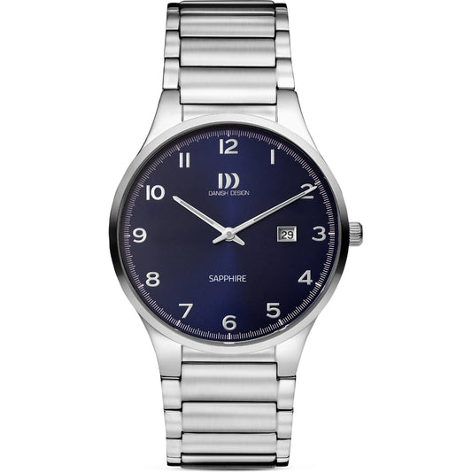 Danish Design IQ98Q1312 herenhorloge blue dial saffier date