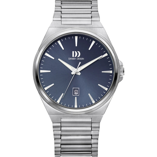 Danish Design IQ99Q1303 Tidløs quartz herenhorloge donkerblauwe wijzerplaat
