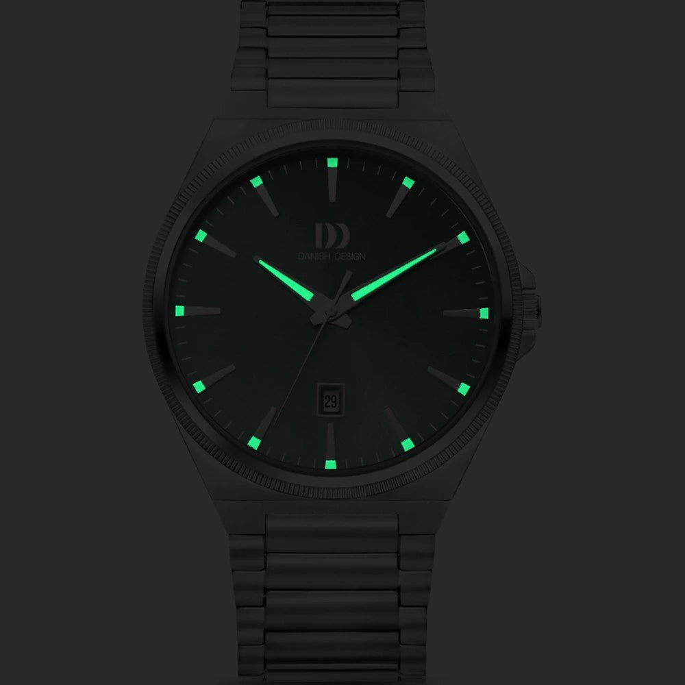 Danish Design IQ99Q1303 Tidløs quartz herenhorloge donkerblauwe wijzerplaat