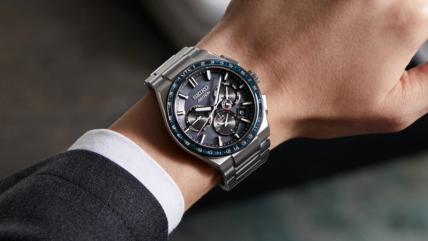 Load video: marketing video of the seiko astron watches