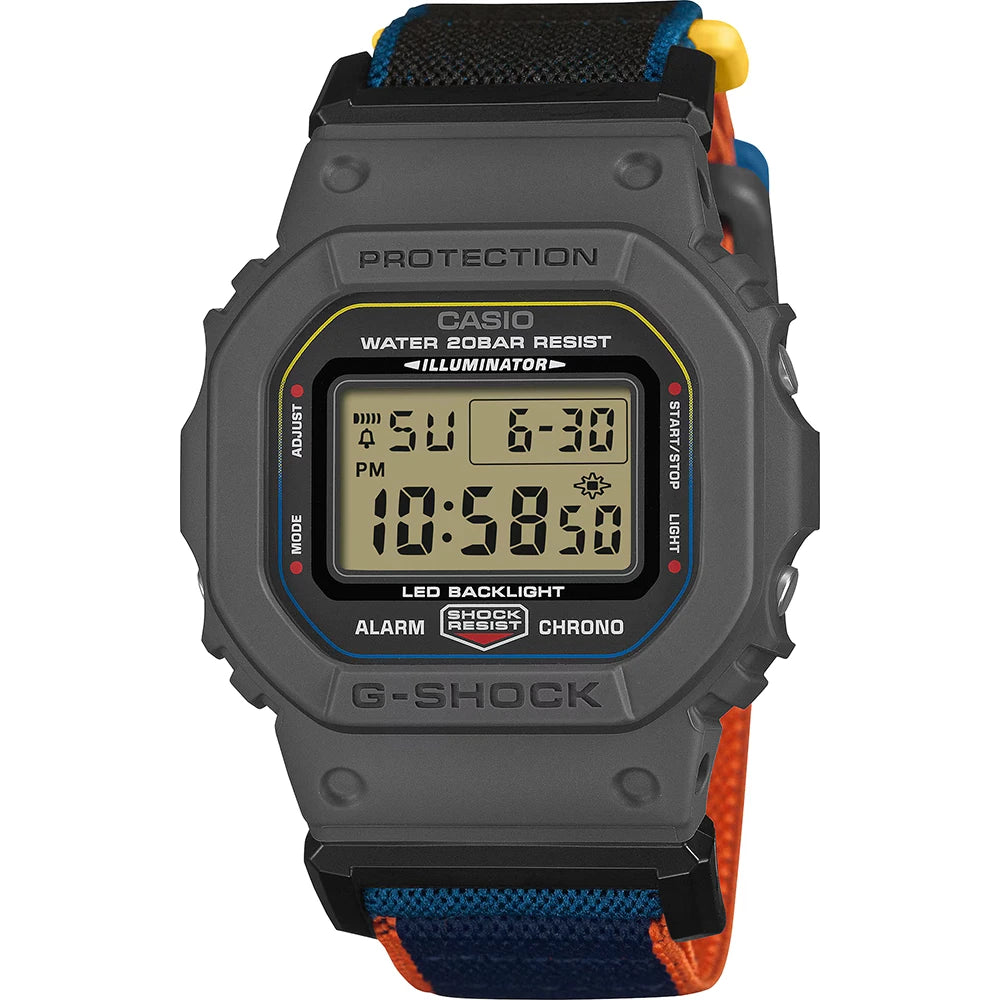 Casio G-shock horloge DW-5600MNC-8A2ER Origin FIDLOCK® multicolor
