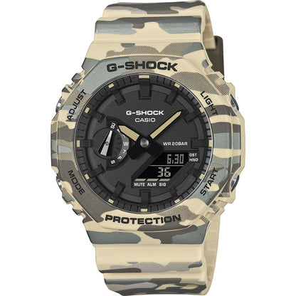 Casio G-shock horloge GA-2100CM-5AER camo ana-digi