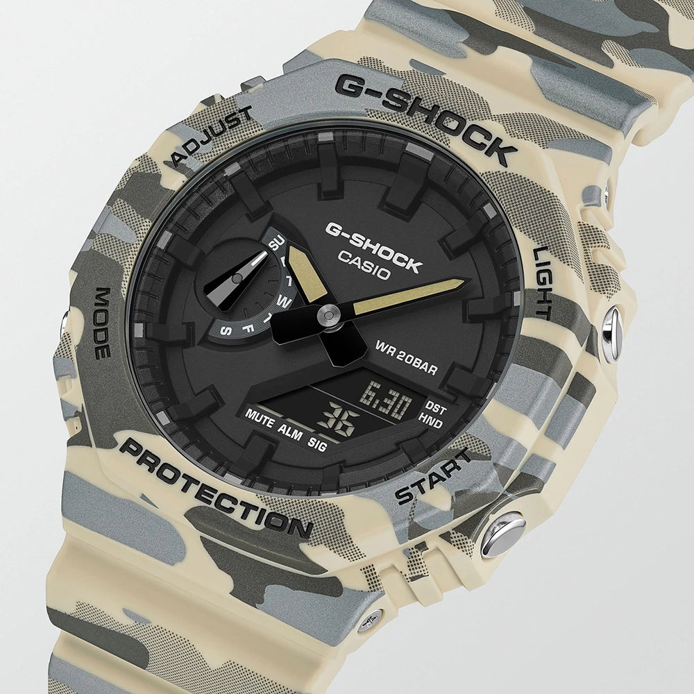 Casio G-shock horloge GA-2100CM-5AER camo ana-digi
