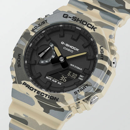 Casio G-shock horloge GA-2100CM-5AER camo ana-digi