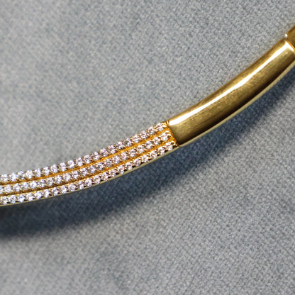 Naiomy silver 18karaat vergulde zilveren ketting N0M65