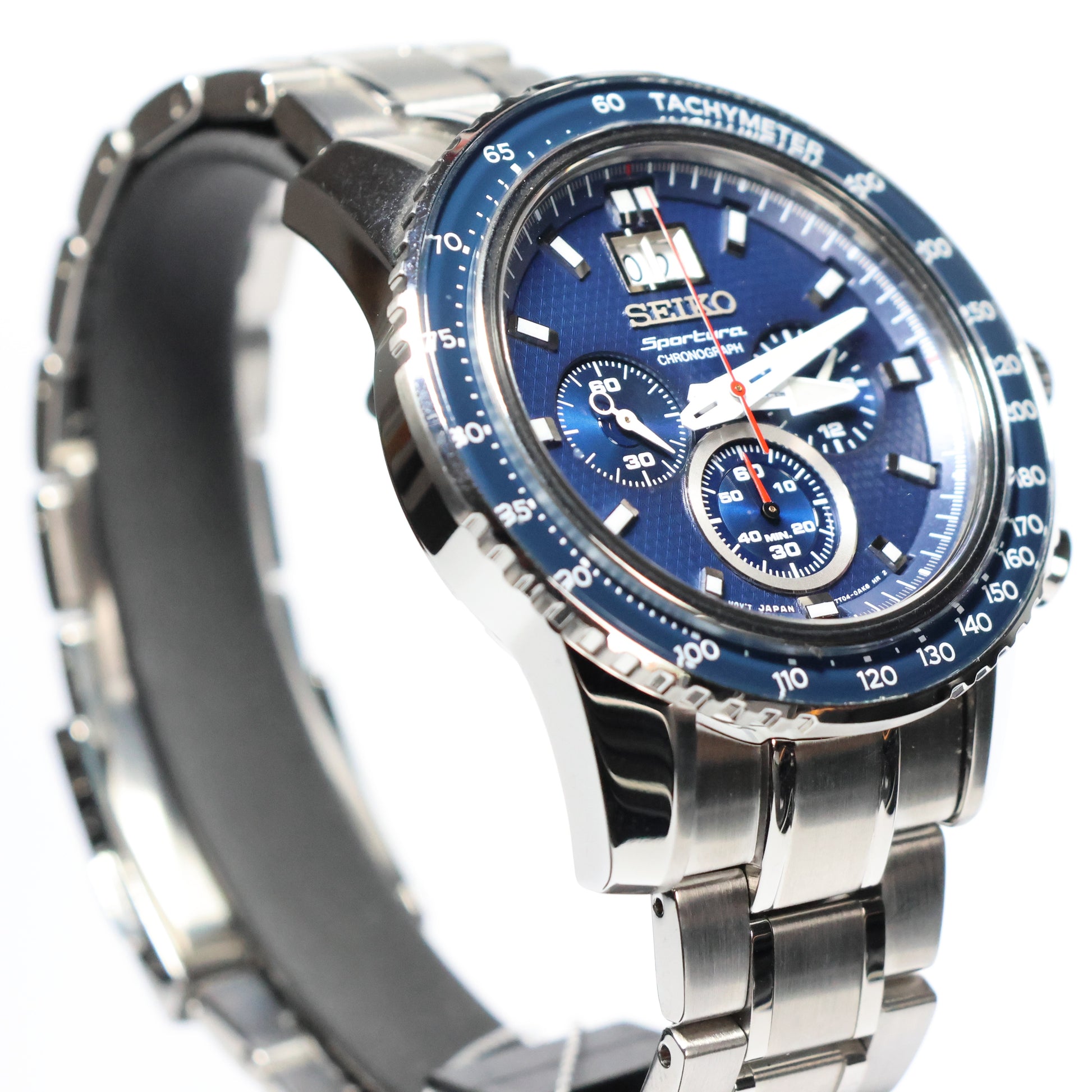 Seiko herenhorloge Sportura SPC135P1 chrono blue dial