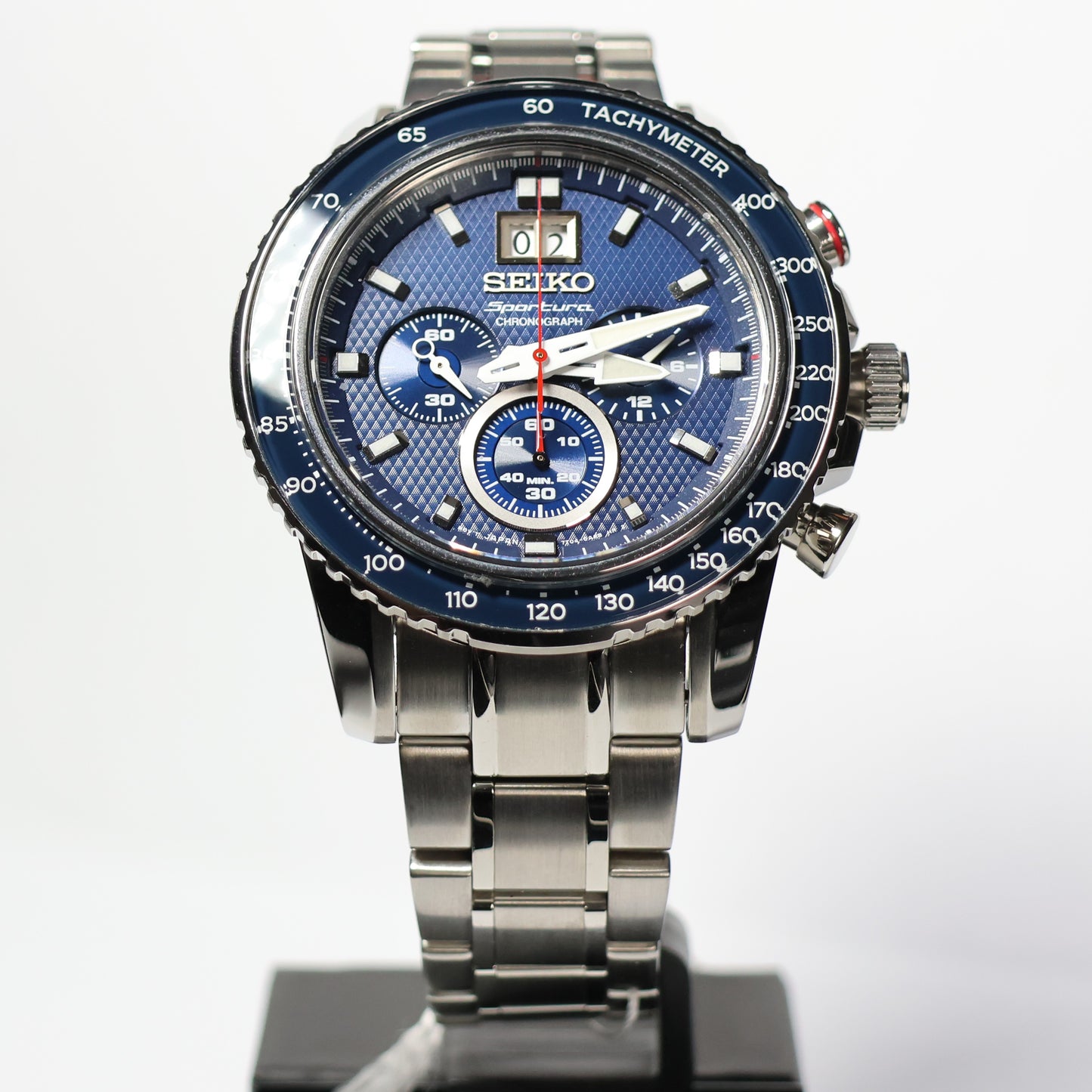Seiko herenhorloge Sportura SPC135P1 chrono blue dial
