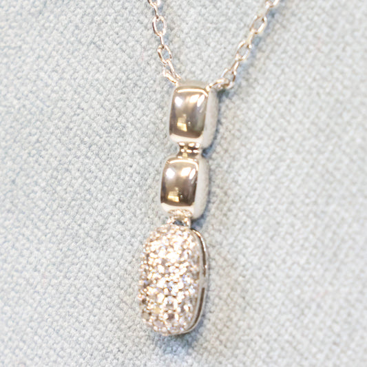 Naiomy silver zilveren ketting met tussenstuk N1D55