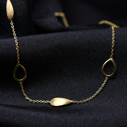 18kt geel gouden Ketting met motief 059595/45
