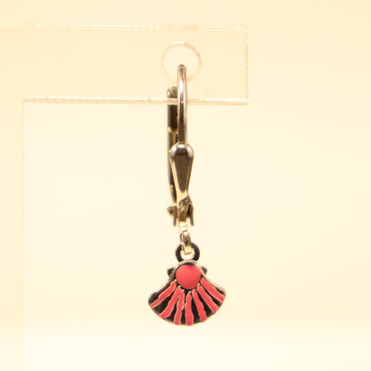 Zilveren Kids schelp hangoorbellen 403433