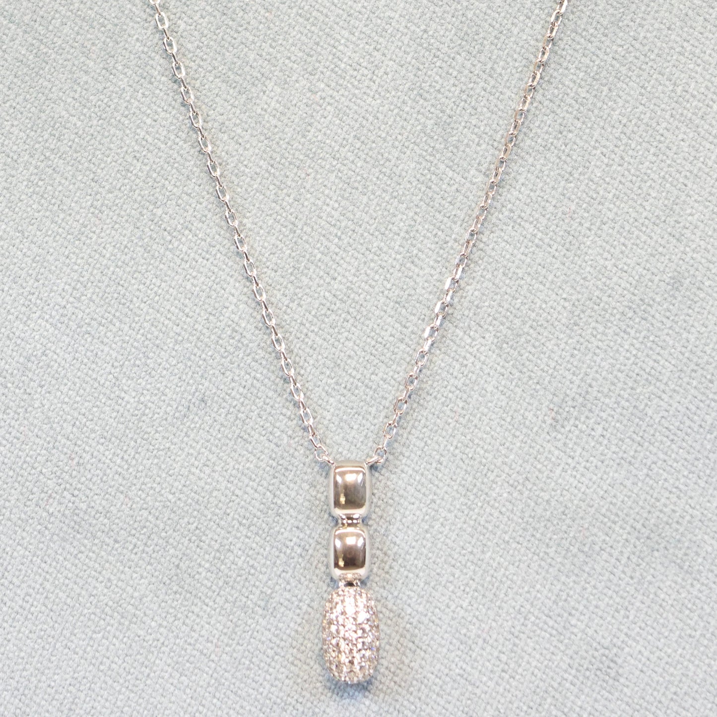 Naiomy silver zilveren ketting met tussenstuk N1D55