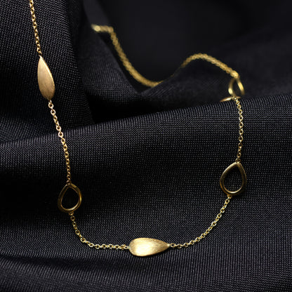 18kt geel gouden Ketting met motief 059595/45
