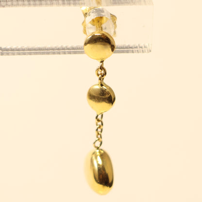 18KT geel gouden hangoorbellen 066800
