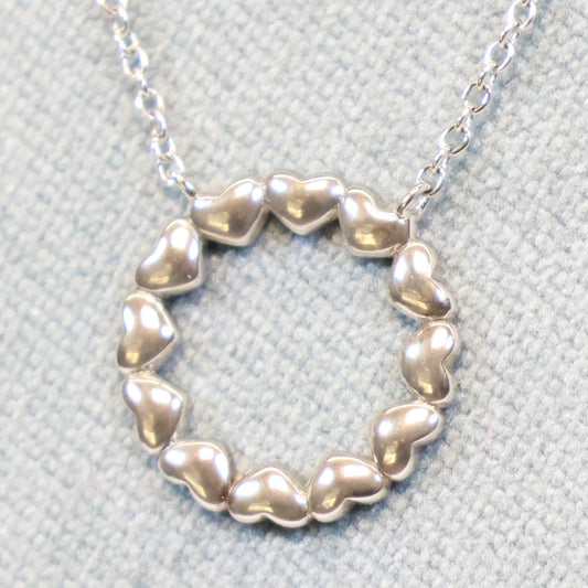 Naiomy Moments zilveren ketting met Hartjes B1N09