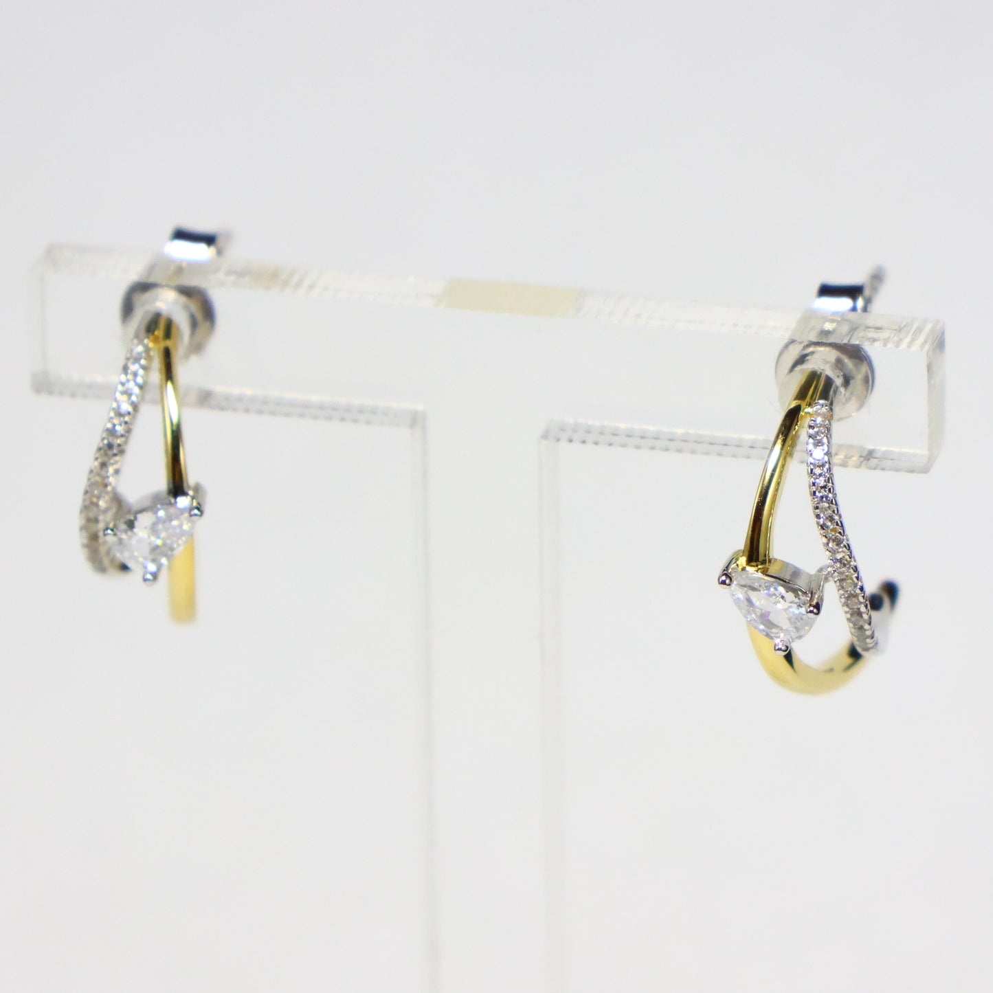 Naiomy Silver bicolor Oorbellen N5P71