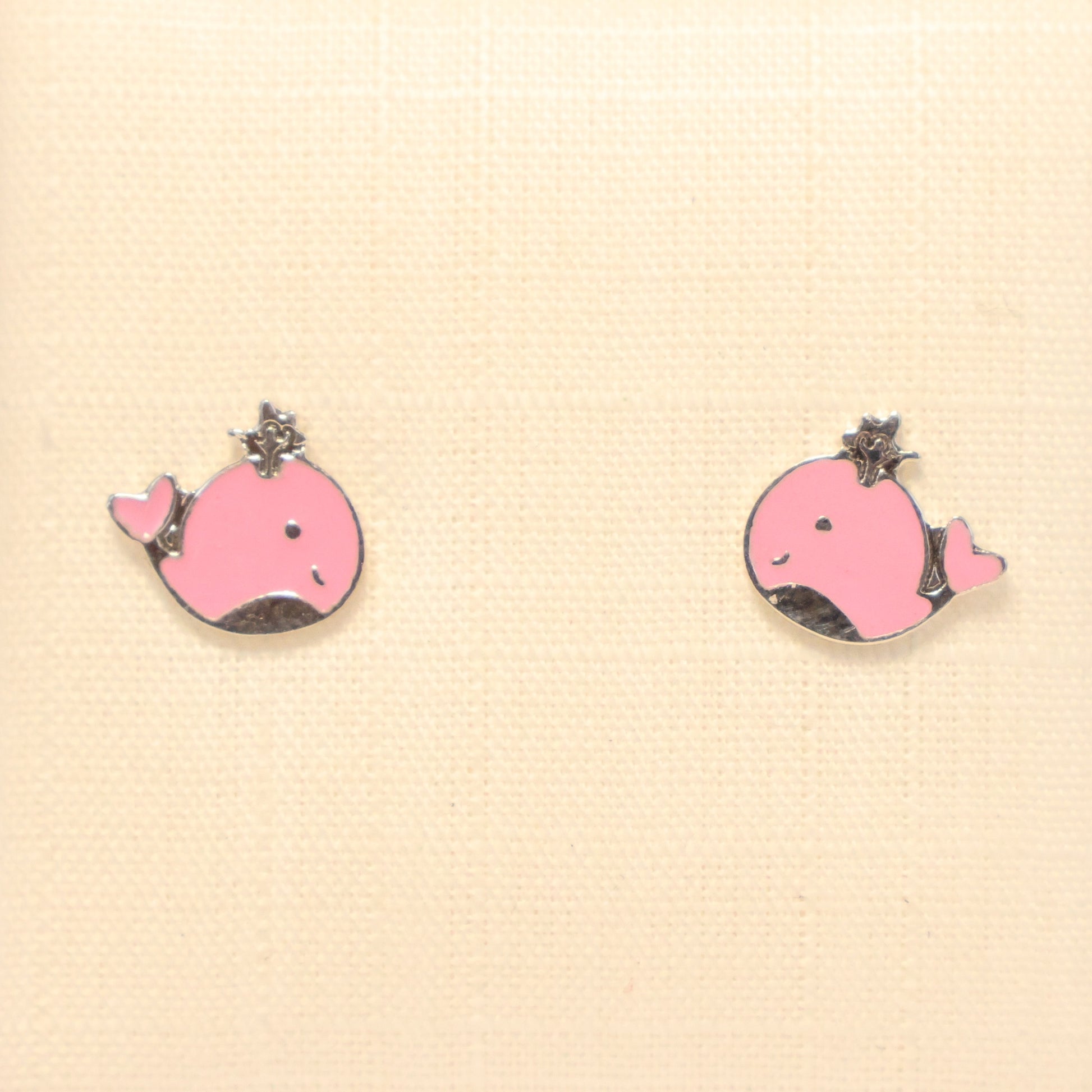 Naiomy Princess Walvis Oorbellen zilver PB101