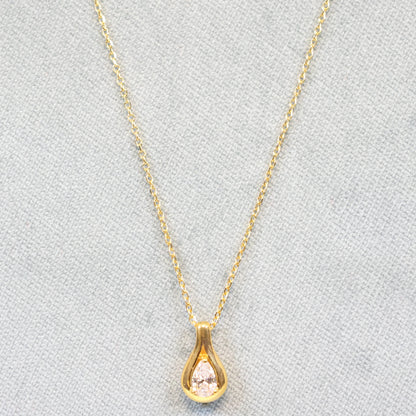 Naiomy silver 18karaat vergulde zilveren ketting met hanger N4R64