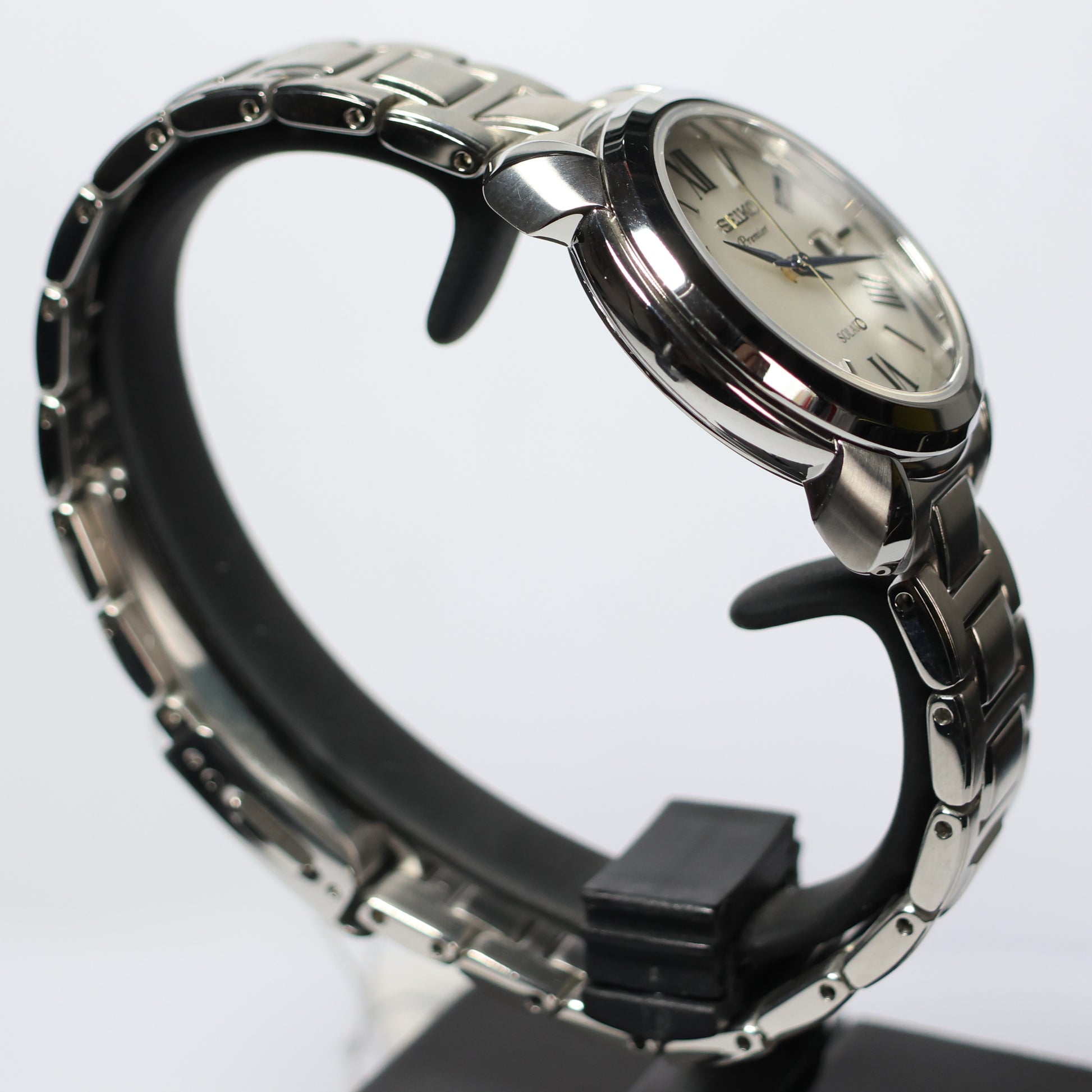 Seiko horloge SUT321P1 Premier dames quartz roman wit