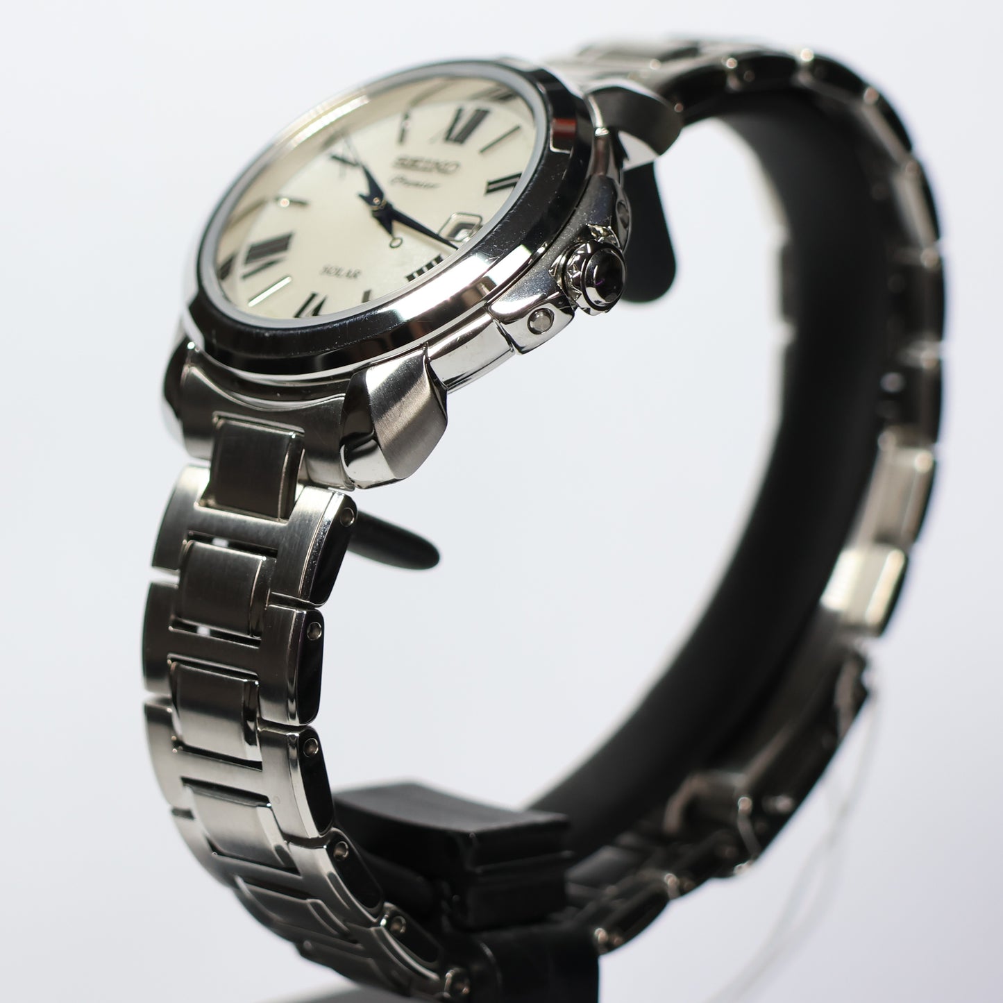 Seiko horloge SUT321P1 Premier dames quartz roman wit