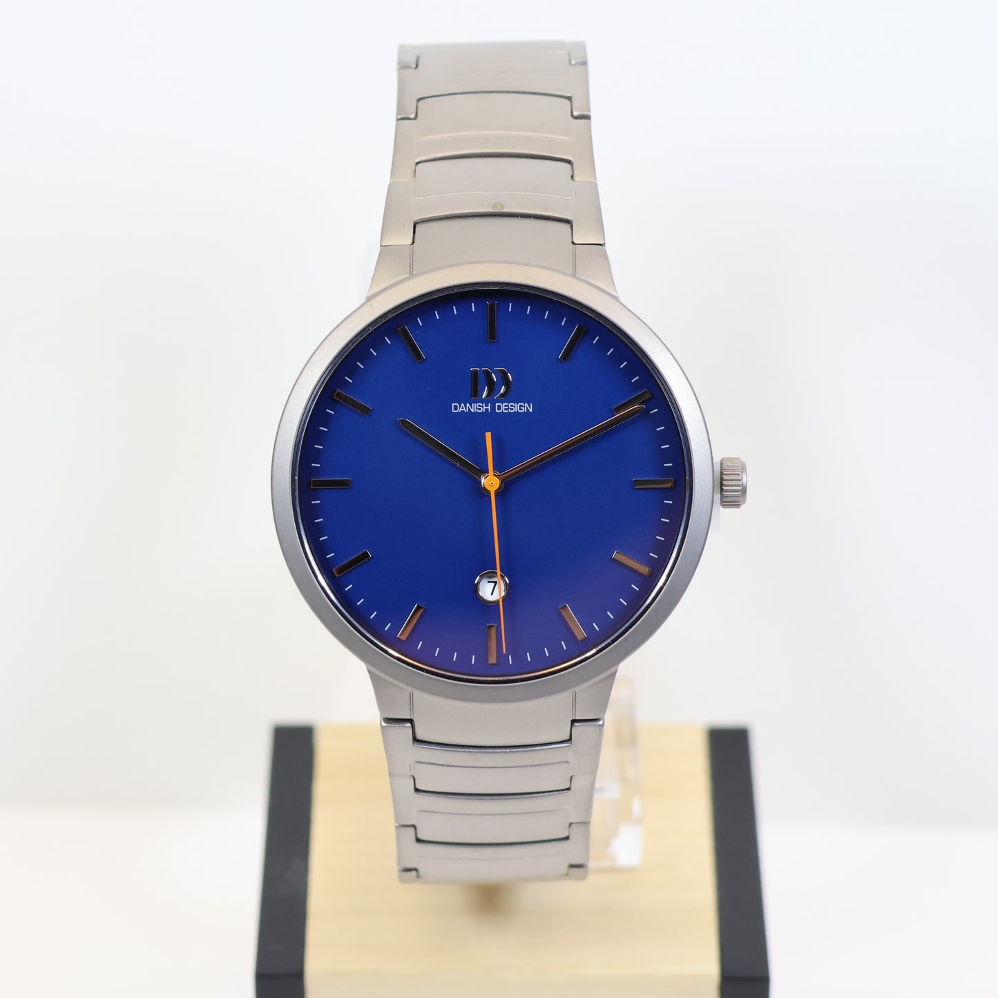 Danish Design horloge heren IQ68Q1278 titanium blue dial