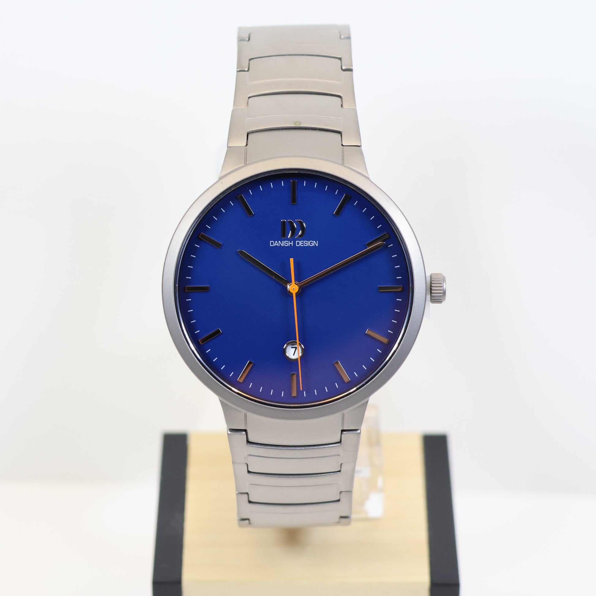 Danish Design horloge heren IQ68Q1278 titanium blue dial