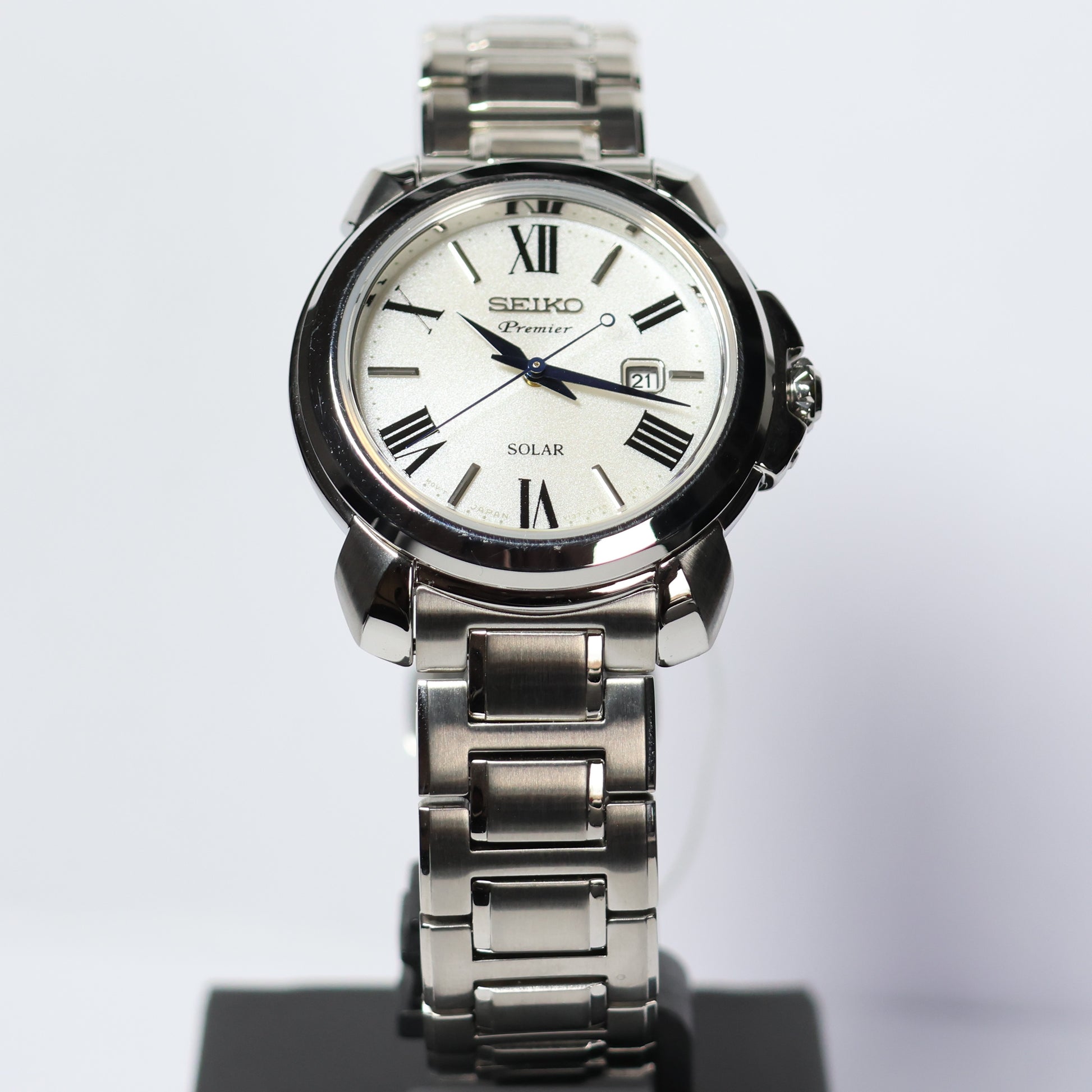 Seiko horloge SUT321P1 Premier dames quartz roman wit