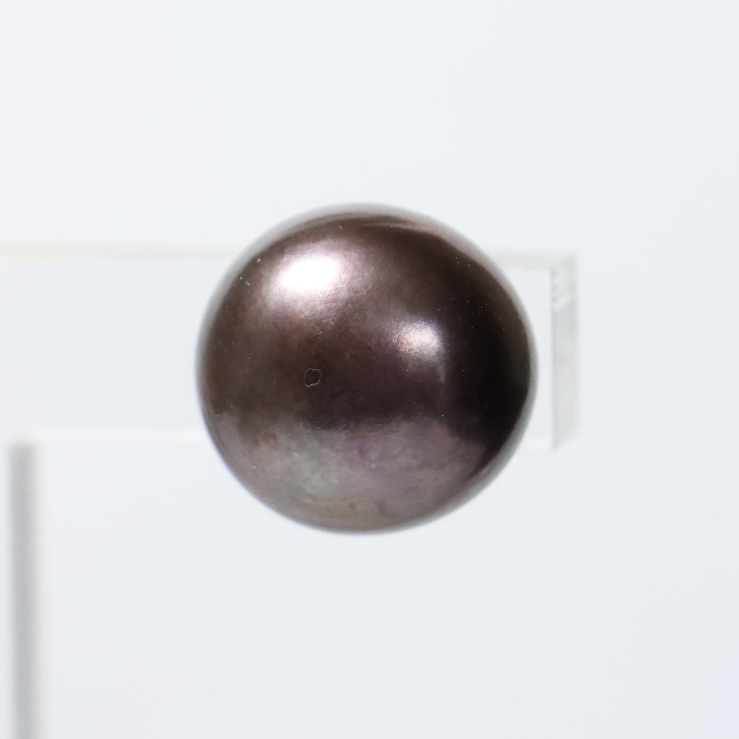 Parel oorbellen grijze biwa parel 12mm