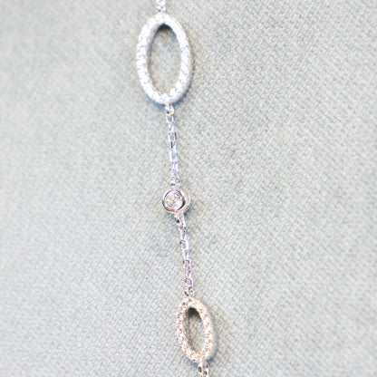 Naiomy silver zilveren ketting met tussenstukken N4S60